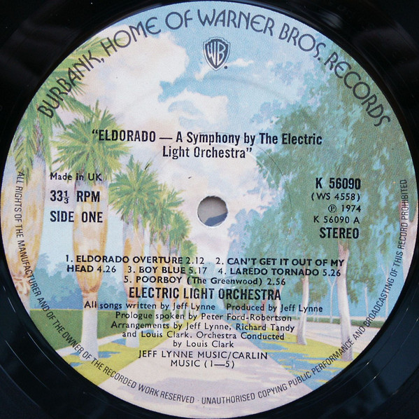 Electric Light Orchestra  Eldorado : LP A  uk